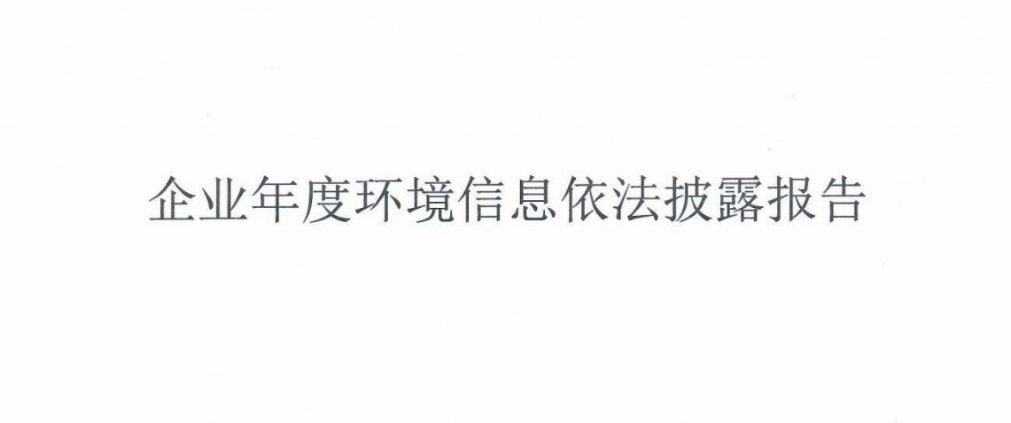 環(huán)境信息披露報(bào)告 （2022年度）